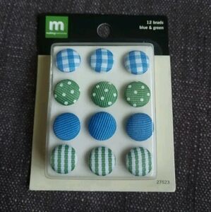 MAKING Memories 12 Ribbon Brads Craft Supplies